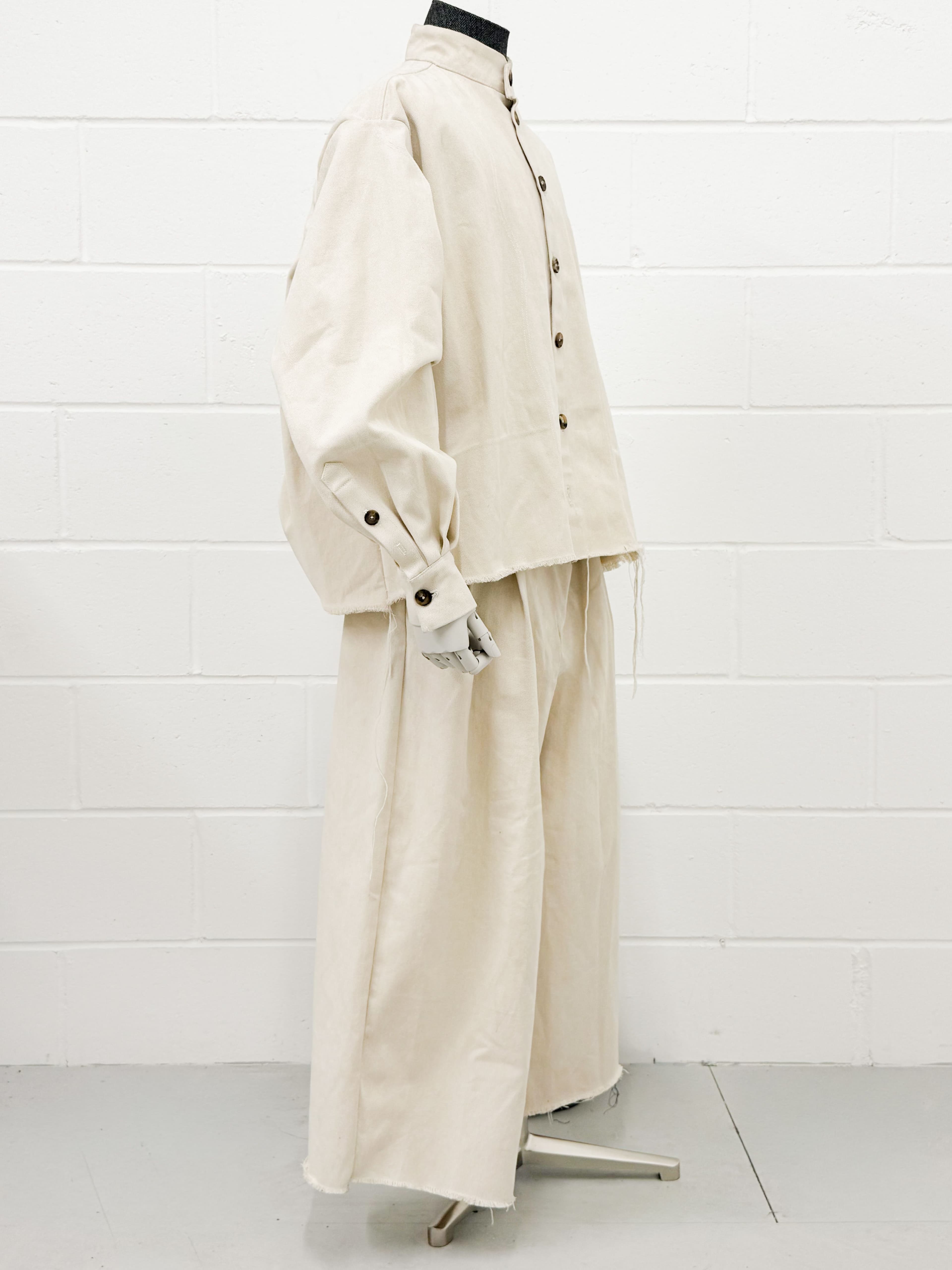 Aso Denim Beige Trousers