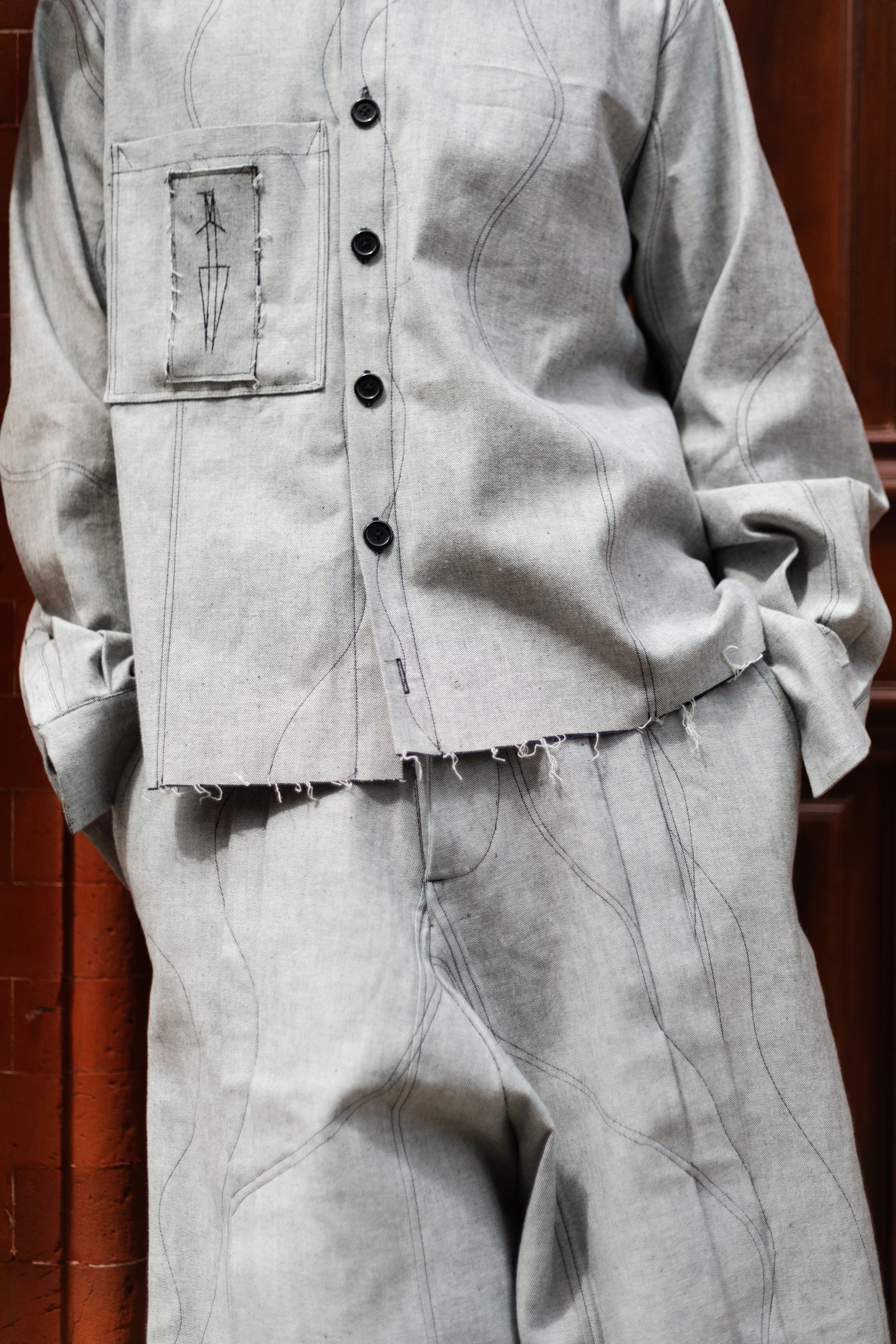 Denim Uniform Shirt