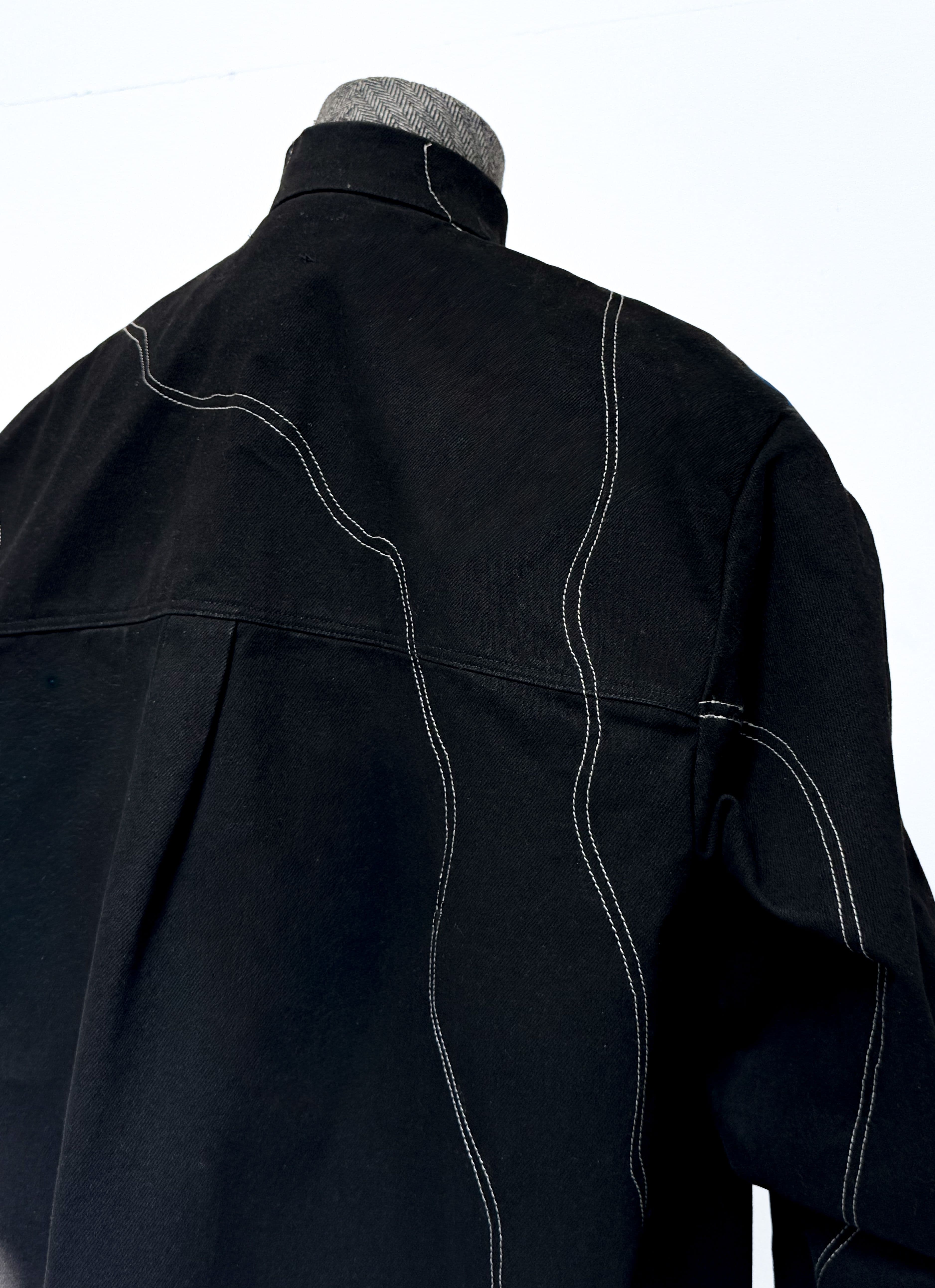 Aso Denim Black Shirt