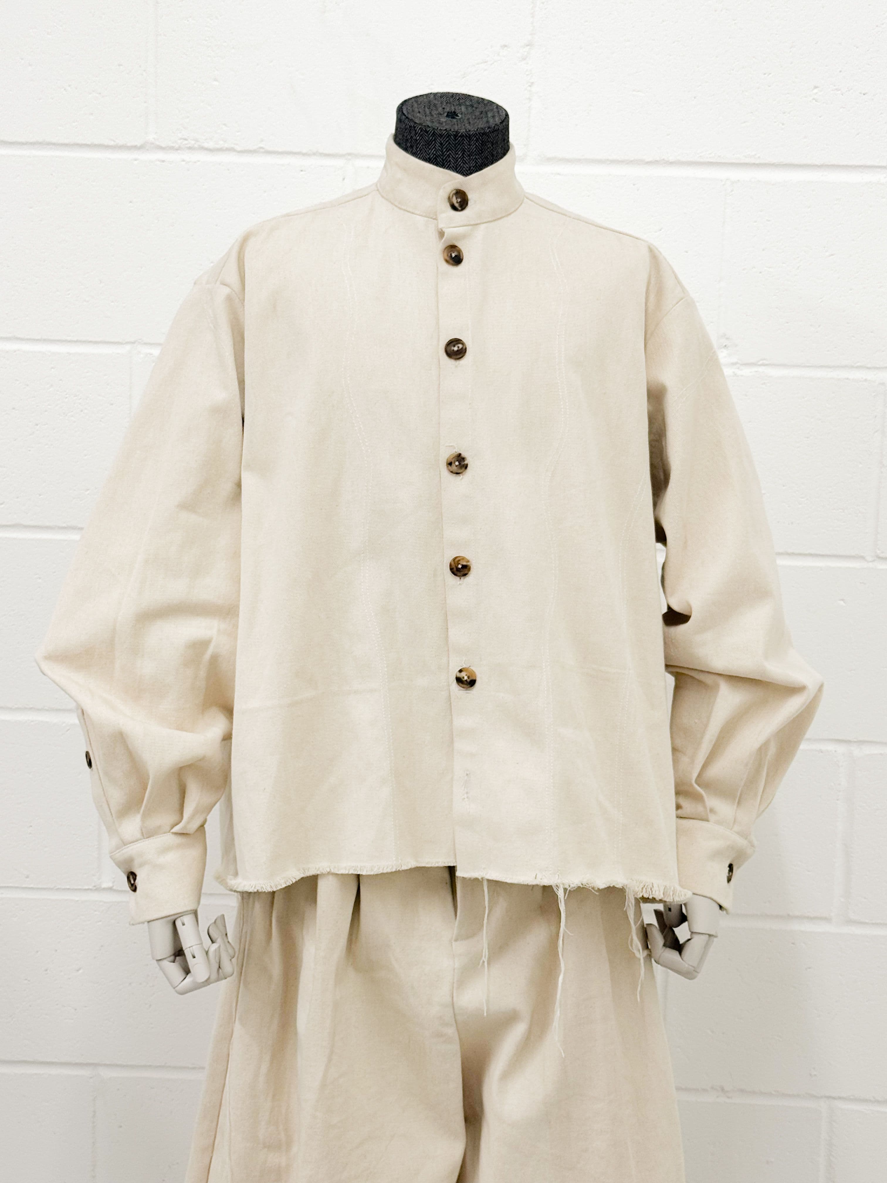 Aso Denim Beige Shirt